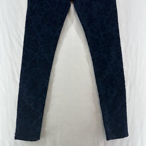 Abercrombie Kids Jeans Girls Sz 14 Slim Super Skinny Denim Dark Washed Blue - Picture 6 of 11